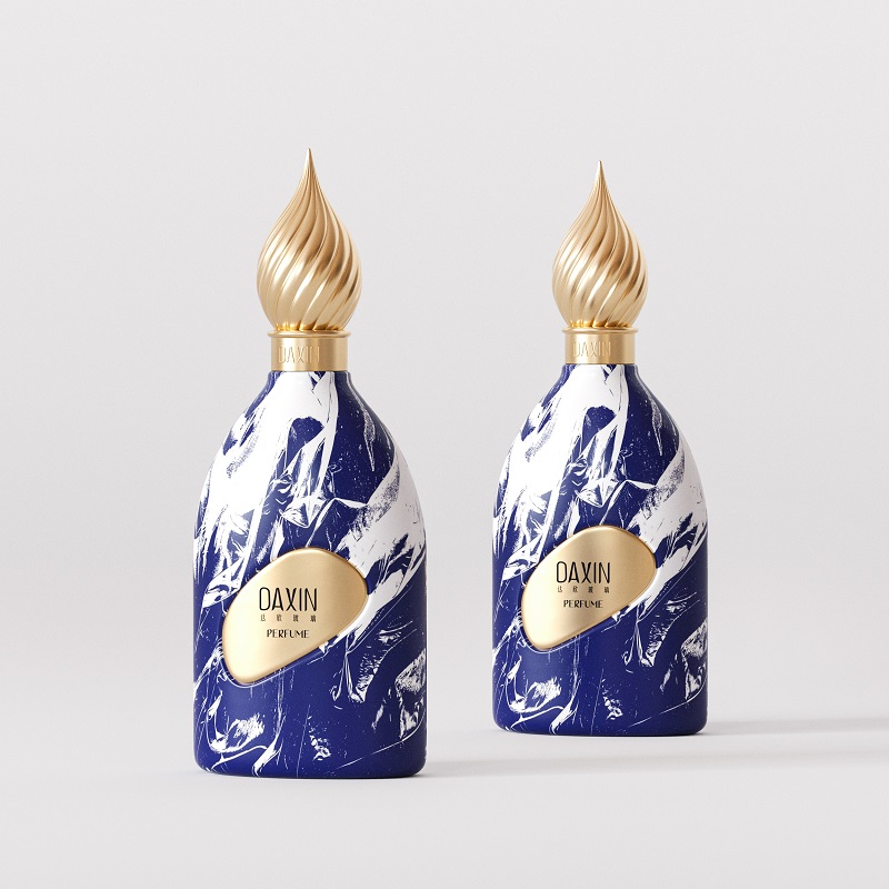 frosted glass perfume bottle
