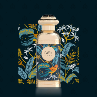 Produk Baru Botol Parfum Mewah Cetakan Kustom 30ml 50ml 100ml Stiker Logam Emas dengan Kemasan Unik