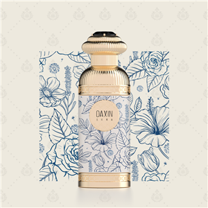 Produk Baru Botol Parfum Mewah Cetakan Kustom 30ml 50ml 100ml Stiker Logam Emas dengan Kemasan Unik