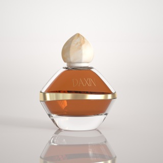 Flacone di profumo in vetro personalizzato di nuova marca da 100 ml, 50 ml e 30 ml, flacone di profumo vuoto con tappo