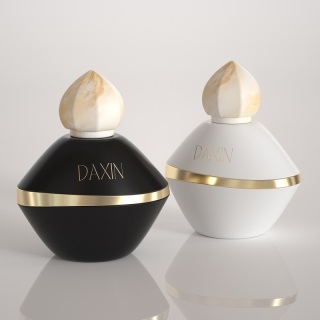 Flacone di profumo in vetro personalizzato di nuova marca da 100 ml, 50 ml e 30 ml, flacone di profumo vuoto con tappo
