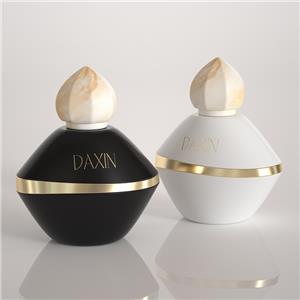 Flacone di profumo in vetro personalizzato di nuova marca da 100 ml, 50 ml e 30 ml, flacone di profumo vuoto con tappo