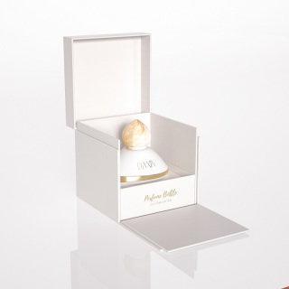 Flacone di profumo in vetro personalizzato di nuova marca da 100 ml, 50 ml e 30 ml, flacone di profumo vuoto con tappo