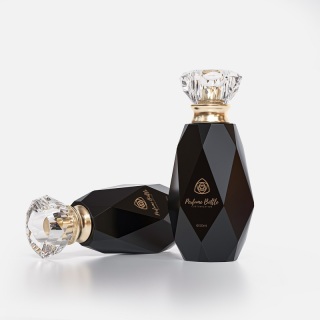 Botol Minyak Wangi Bentuk Unik Mewah 100ml Botol Wangian Botol Minyak Wangi Mudah Alih dengan Penyembur Kelim