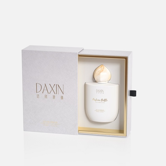 Botol Parfum Kaca Atomizer Unik 100ml Buatan Khusus, Botol Parfum Kosong Berwarna dengan Kotak Set