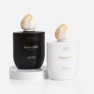 Botol Minyak Wangi Kaca Pengabut Unik 100ml Buatan Tersuai Botol Minyak Wangi Kosong Berwarna dengan Set Kotak