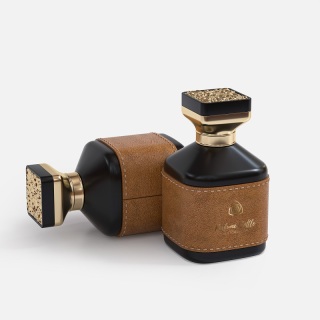 Frasco de perfume de gran venta, frasco de perfume cuadrado de 30 ml, frasco de perfume vacío de 50 ml con tapa de lujo.