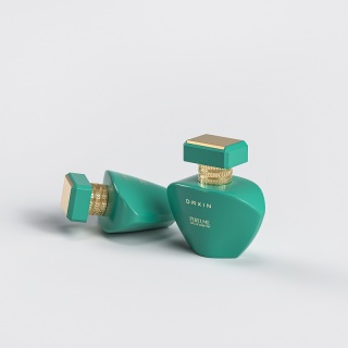 Flacone di profumo da uomo a base pesante da 30 ml, 50 ml e 100 ml con atomizzatore spray a crimpare, flaconi di profumo in vetro vuoti di alta qualità.