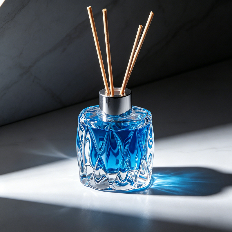 Botol Aromaterapi Kustom 50ml 80ml 100ml Botol Diffuser Reed Kaca Kosong Grosir dengan Kotak dan Tongkat Rotan