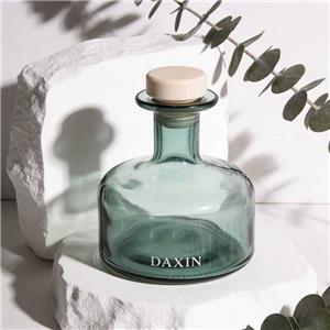 Botol Penyegar Udara Bulat Kosmetik 270ml Botol Kaca Penyebar Aroma Reed dengan Batang