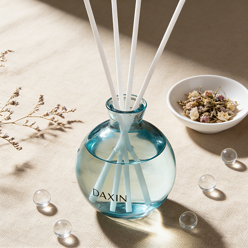 Botol Diffuser Reed Mewah untuk Minyak Esensial, Botol Diffuser Aroma Kaca