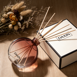 Botol Aromaterapi Bulat Datar Kosong 150ml dengan Semprotan Warna Gradien dari Kaca untuk Aroma dan Wewangian