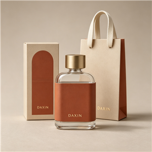 고급 향수병 30ml, 두꺼운 바닥의 직사각형 유리 향수병 (뚜껑 포함)