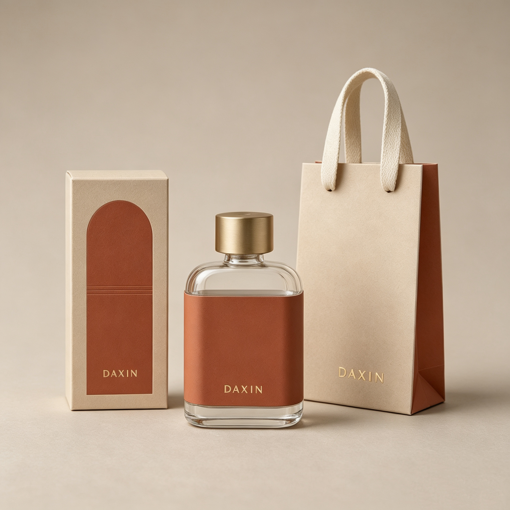 고급 향수병 30ml, 두꺼운 바닥의 직사각형 유리 향수병 (뚜껑 포함)