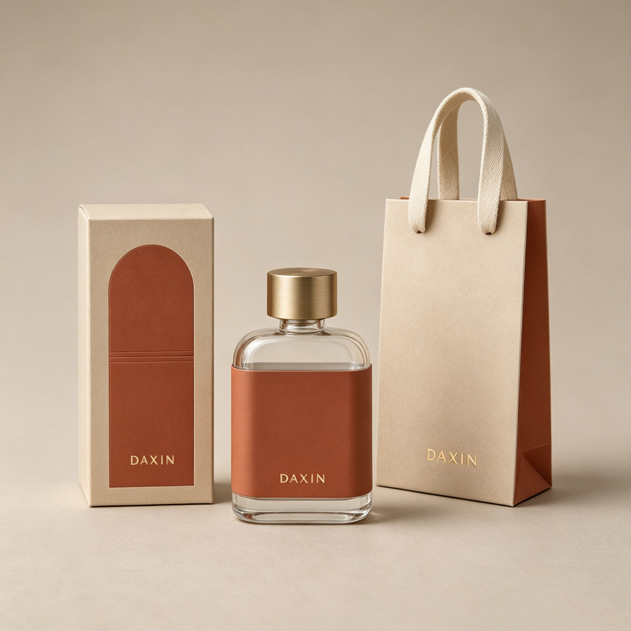 고급 향수병 30ml, 두꺼운 바닥의 직사각형 유리 향수병 (뚜껑 포함)