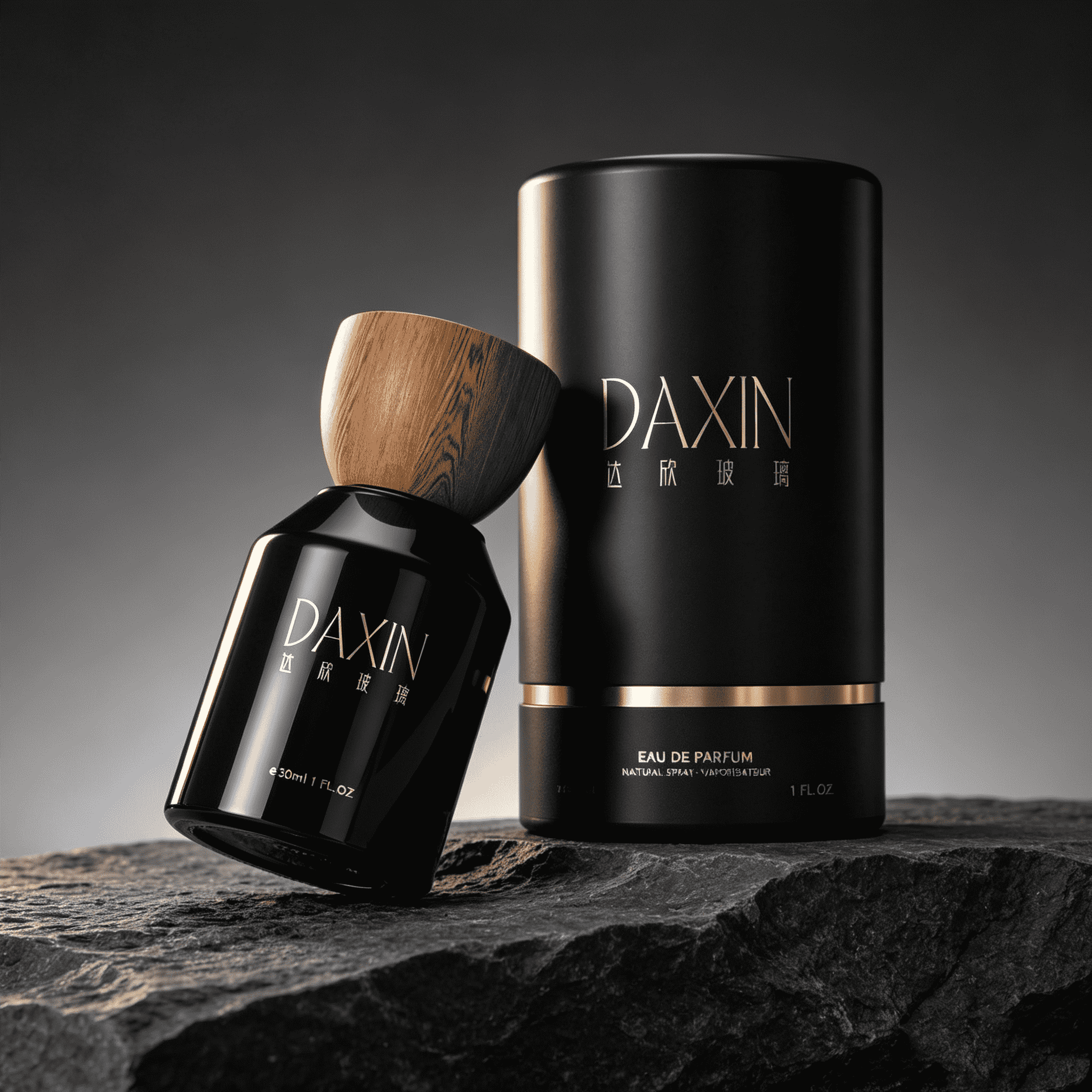Perfume Rebranding 30ml 50ml 100ml Black Glass Perfume Cologne Bottles with Customized Lid and Box