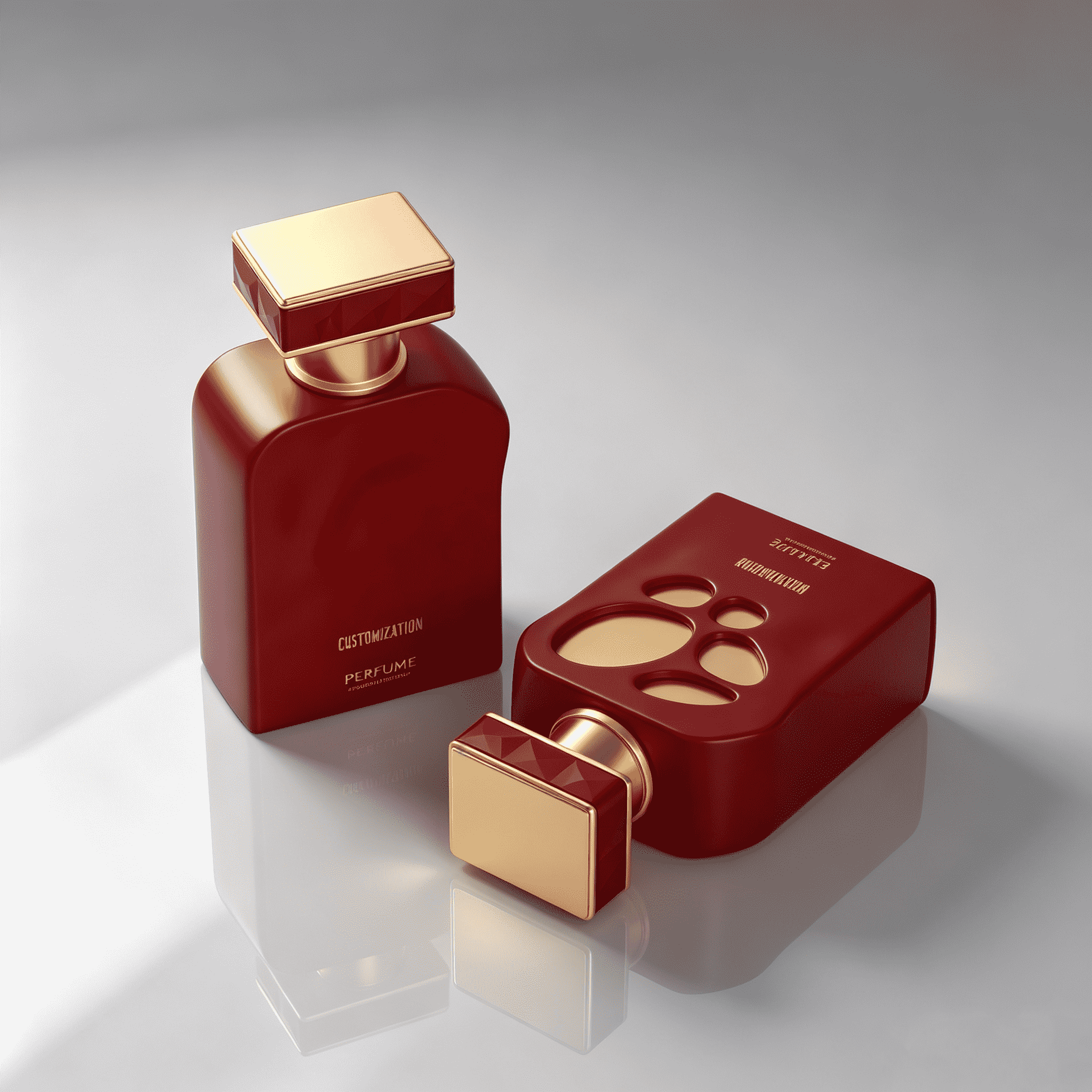 30ml 50ml 100ml Thick Bottom Glass Bottle Perfume Bottle Empty Colorful Glass Perfume Bottle with Box