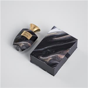 OEM Custom Pattern Design Colorful Empty Perfume Bottle 50ml 100ml Crimp Luxury Glass Perfume Bottle with Box