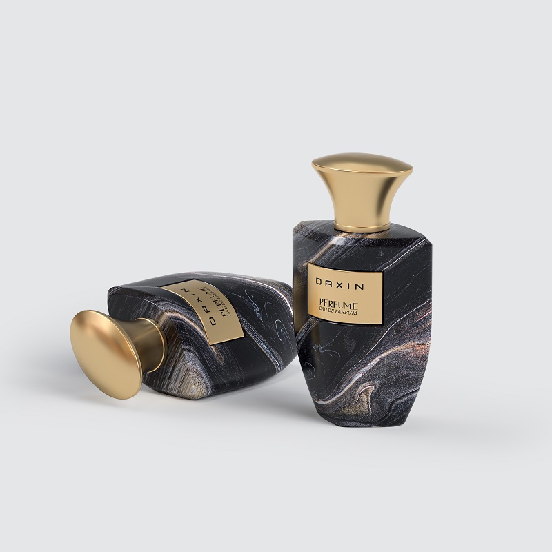 OEM Custom Pattern Design Colorful Empty Perfume Bottle 50ml 100ml Crimp Luxury Glass Perfume Bottle with Box