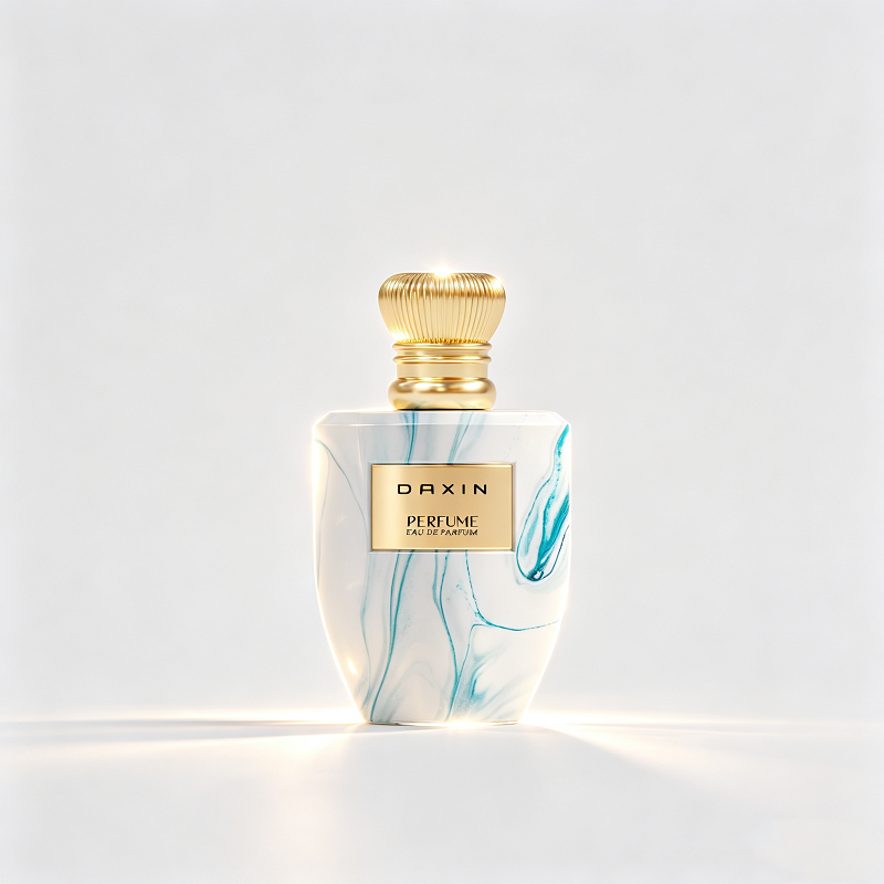 OEM Custom Pattern Design Colorful Empty Perfume Bottle 50ml 100ml Crimp Luxury Glass Perfume Bottle with Box