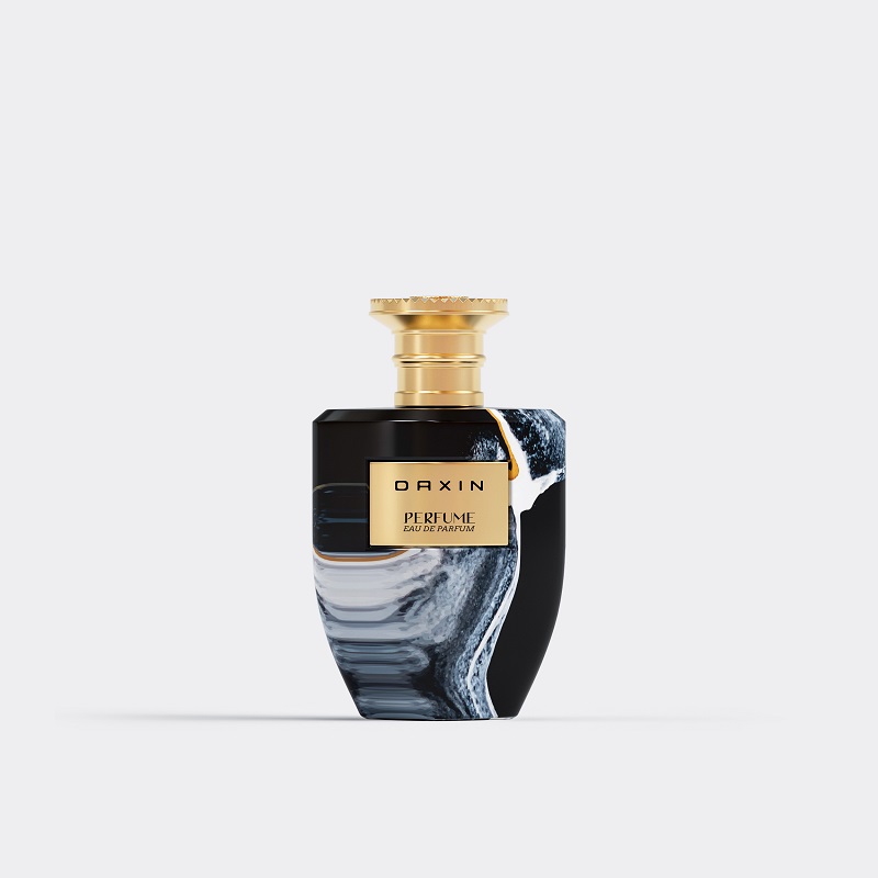 OEM Custom Pattern Design Colorful Empty Perfume Bottle 50ml 100ml Crimp Luxury Glass Perfume Bottle with Box