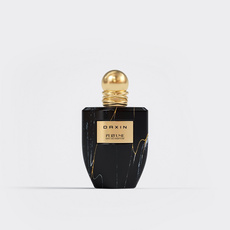 OEM Custom Pattern Design Colorful Empty Perfume Bottle 50ml 100ml Crimp Luxury Glass Perfume Bottle with Box
