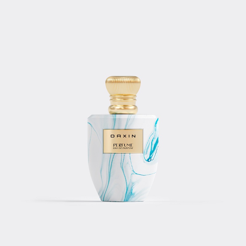 OEM Custom Pattern Design Colorful Empty Perfume Bottle 50ml 100ml Crimp Luxury Glass Perfume Bottle with Box