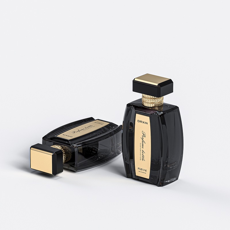 Rectangle Glass Perfume Bottles 30ml 50ml 100ml Premium Perfume Bottle with Pump Sprayer and Box