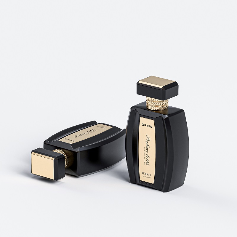 Rectangle Glass Perfume Bottles 30ml 50ml 100ml Premium Perfume Bottle with Pump Sprayer and Box
