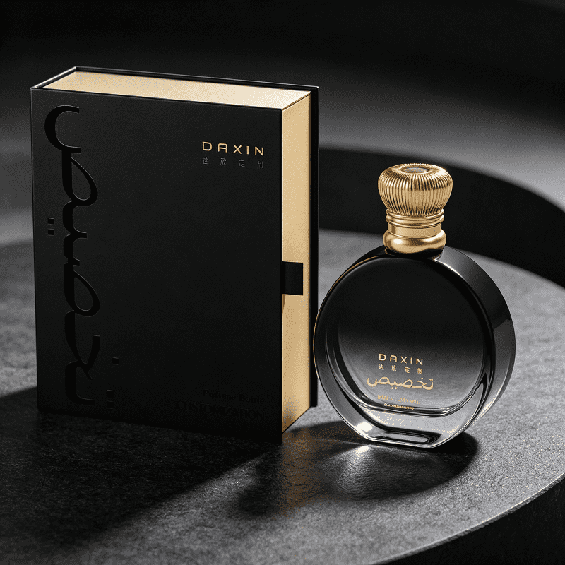 Empty Luxury Plain Perfume Bottles 30ml 100ml Cologne Bottle with Pump Sprayer and Screen Printing
