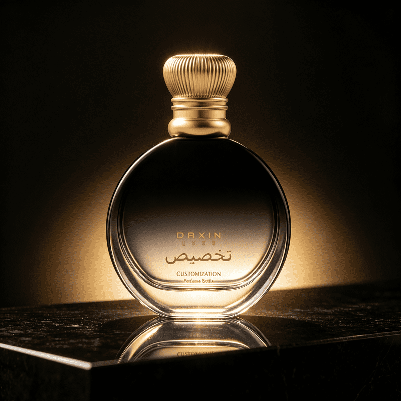 Empty Luxury Plain Perfume Bottles 30ml 100ml Cologne Bottle with Pump Sprayer and Screen Printing