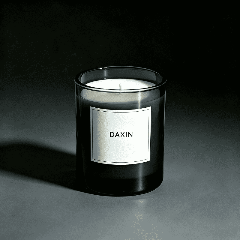Tarro de vela de vidrio esmerilado vacío OEM/ODM de 8 oz y 10 oz con tapa.