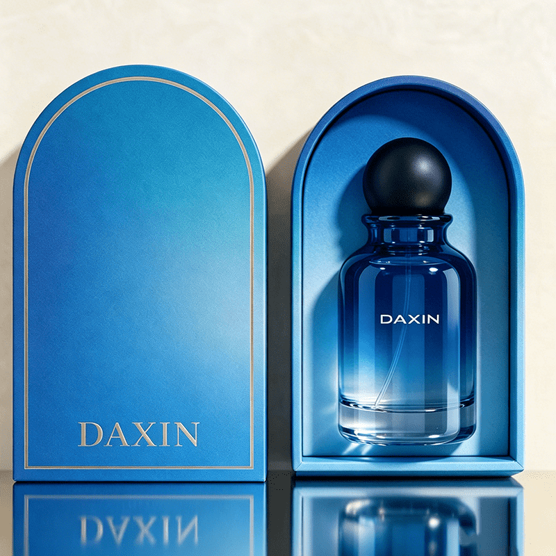 ODM OEM Custom Perfume Packaging Gradient Color Cologne Glass Bottle 30ml 50ml 100ml with Matte Black Cap