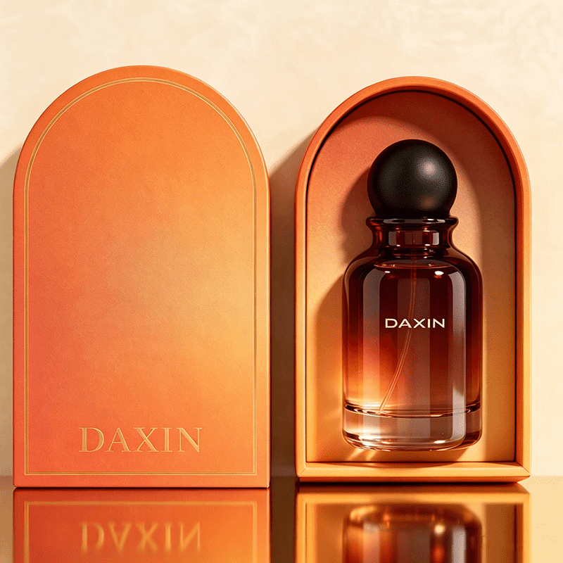 ODM OEM Custom Perfume Packaging Gradient Color Cologne Glass Bottle 30ml 50ml 100ml with Matte Black Cap