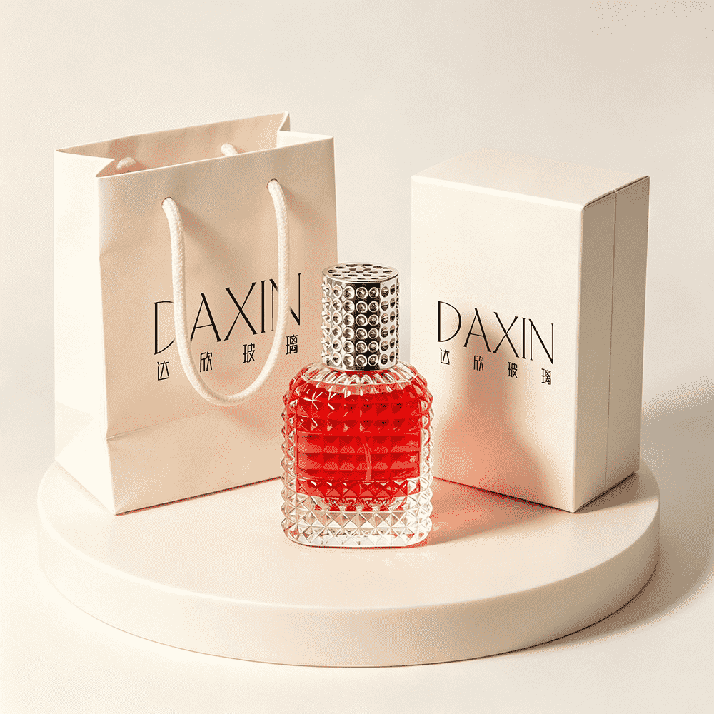 장식용 30ml/50ml 유리 향수병 (뚜껑 포함)