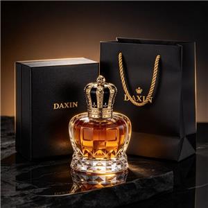 Botellas de perfume de vidrio personalizadas OEM/ODM de lujo con tapa corona de 30 ml, 50 ml y 100 ml, con caja y embalaje.