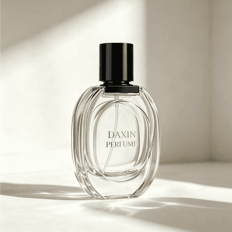 Flaconi di profumo moderni, basso ordine minimo, flacone di vetro vuoto di lusso per cosmetici da 50 ml.