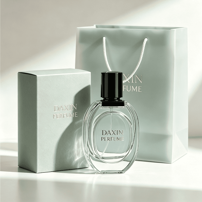 Flaconi di profumo moderni, basso ordine minimo, flacone di vetro vuoto di lusso per cosmetici da 50 ml.