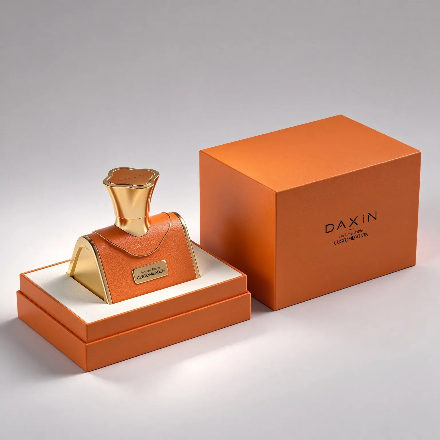 Leather Perfume Bottle with Handbag Shape & Gift Box