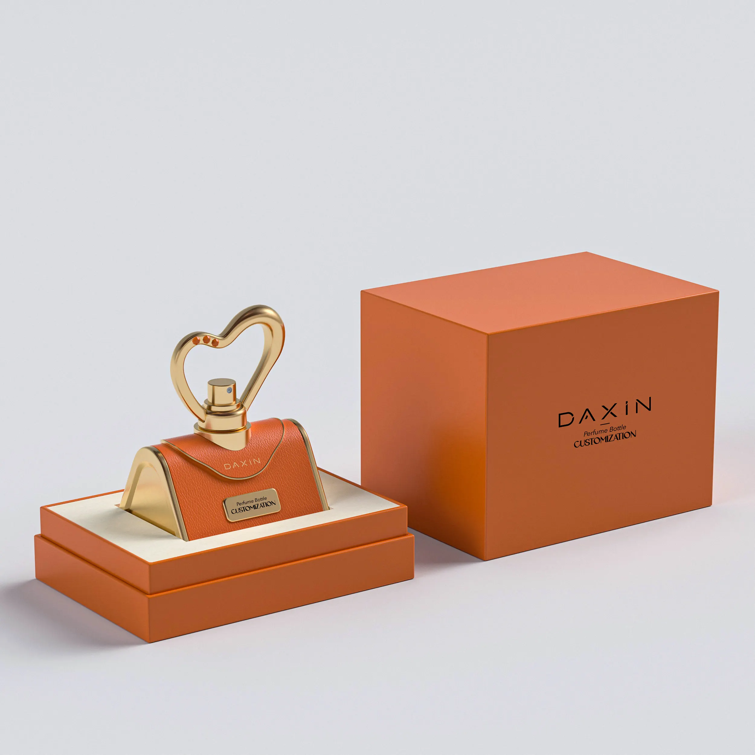 Leather Perfume Bottle with Handbag Shape & Gift Box
