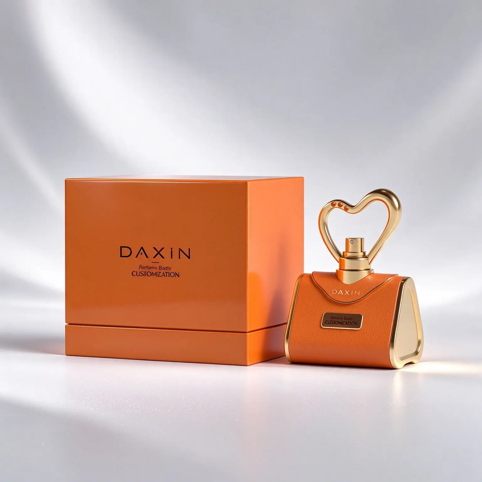 Leather Perfume Bottle with Handbag Shape & Gift Box