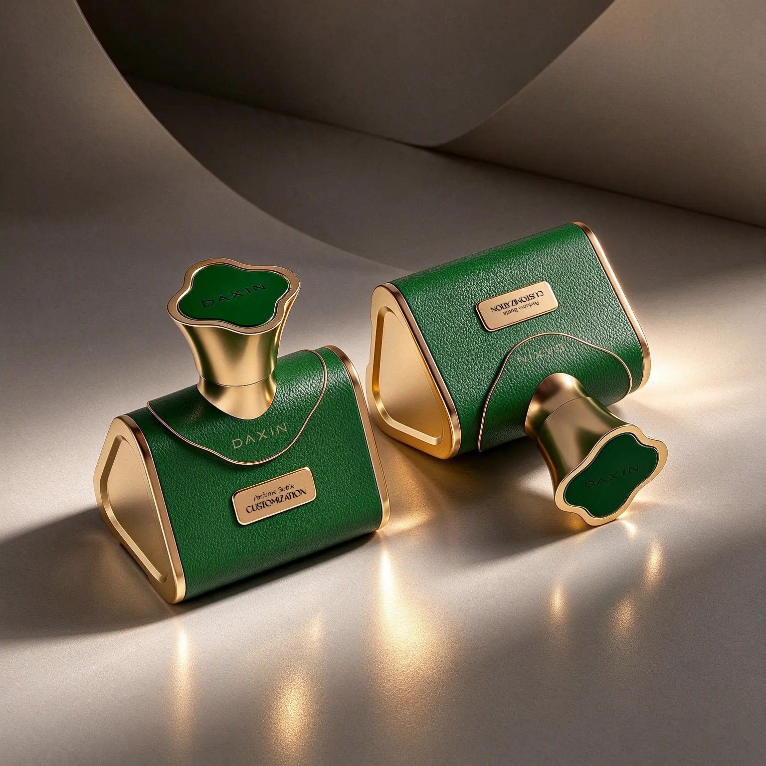 Leather Perfume Bottle with Handbag Shape & Gift Box