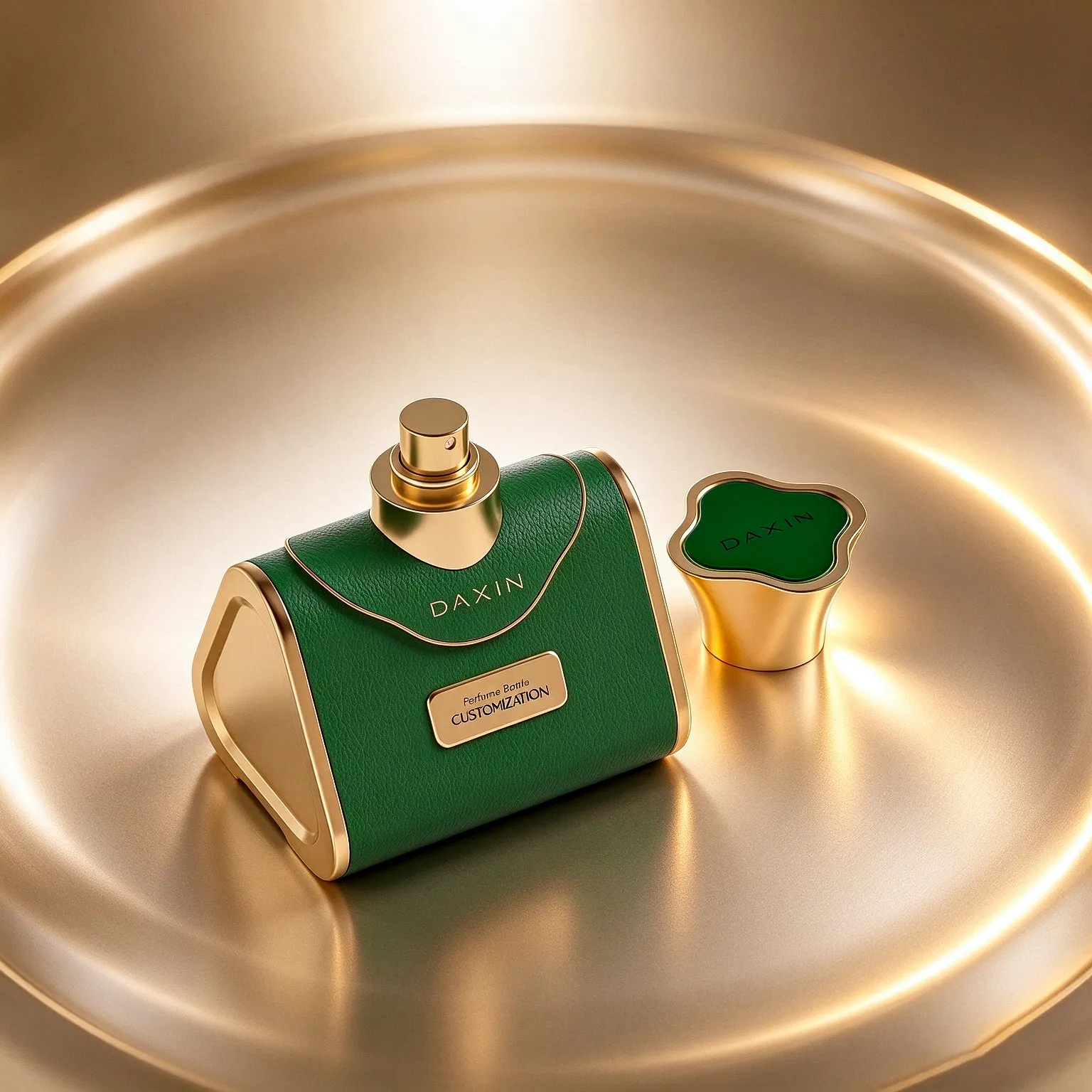 Leather Perfume Bottle with Handbag Shape & Gift Box