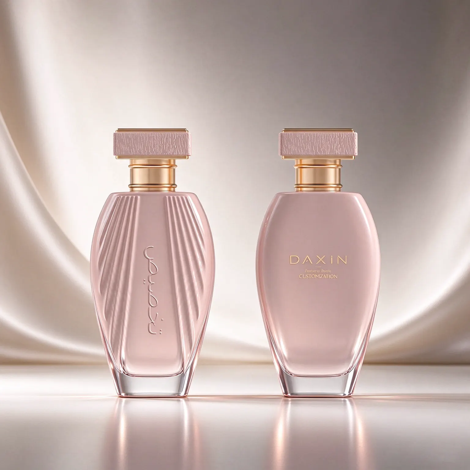 Oval Women's Perfume Bottle with Square Cap & Gift Box