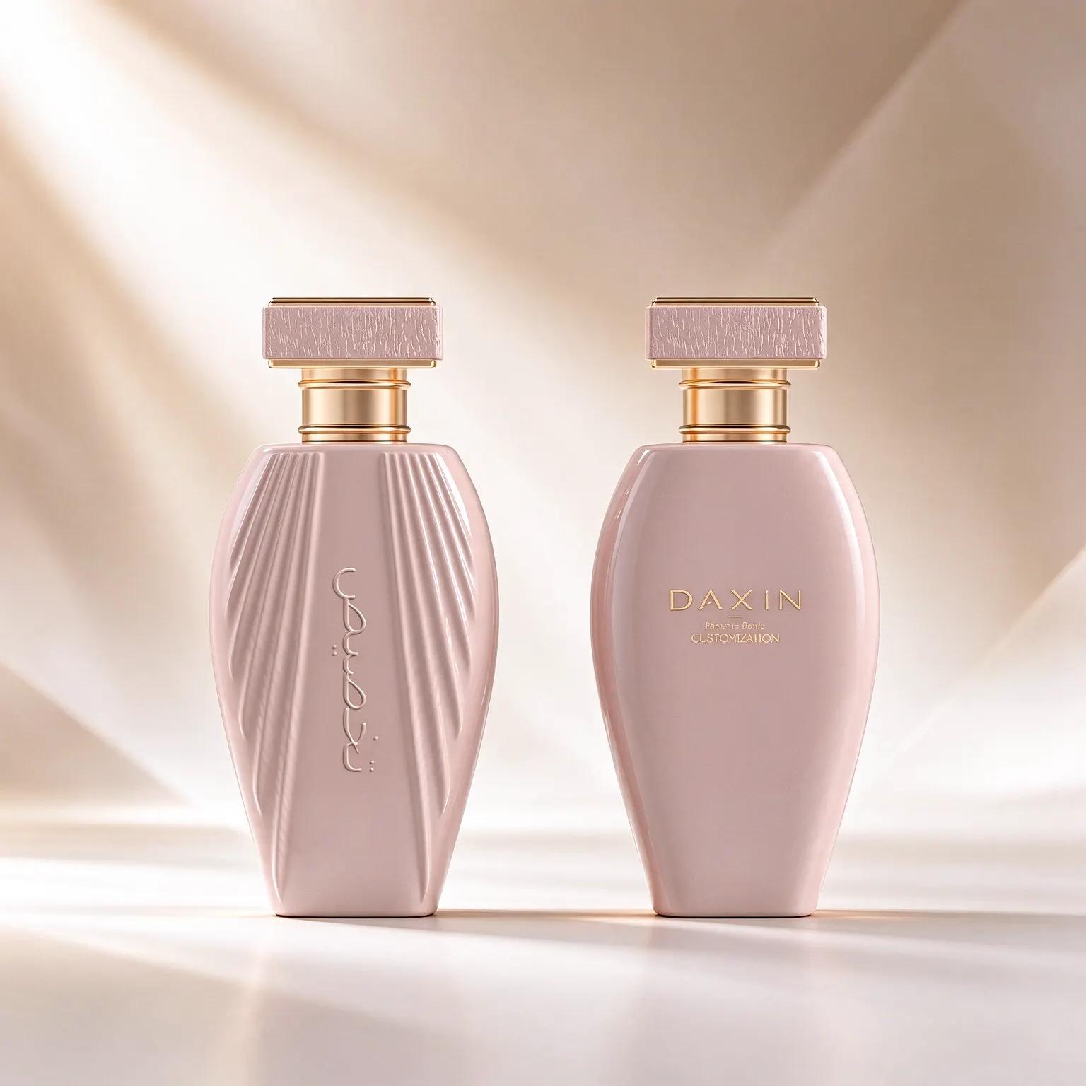 Oval Women's Perfume Bottle with Square Cap & Gift Box