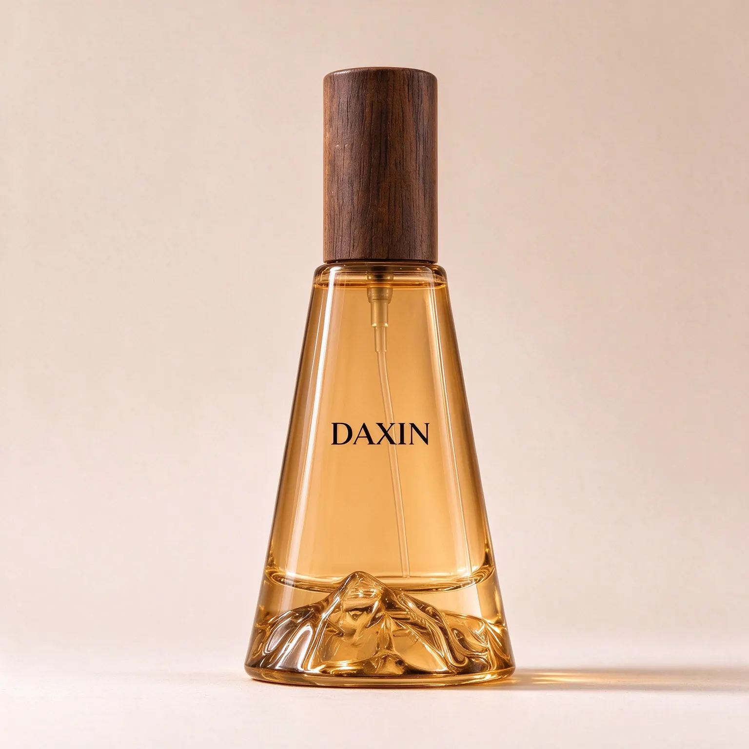30ml Conical Perfume Bottle with Wooden Cap