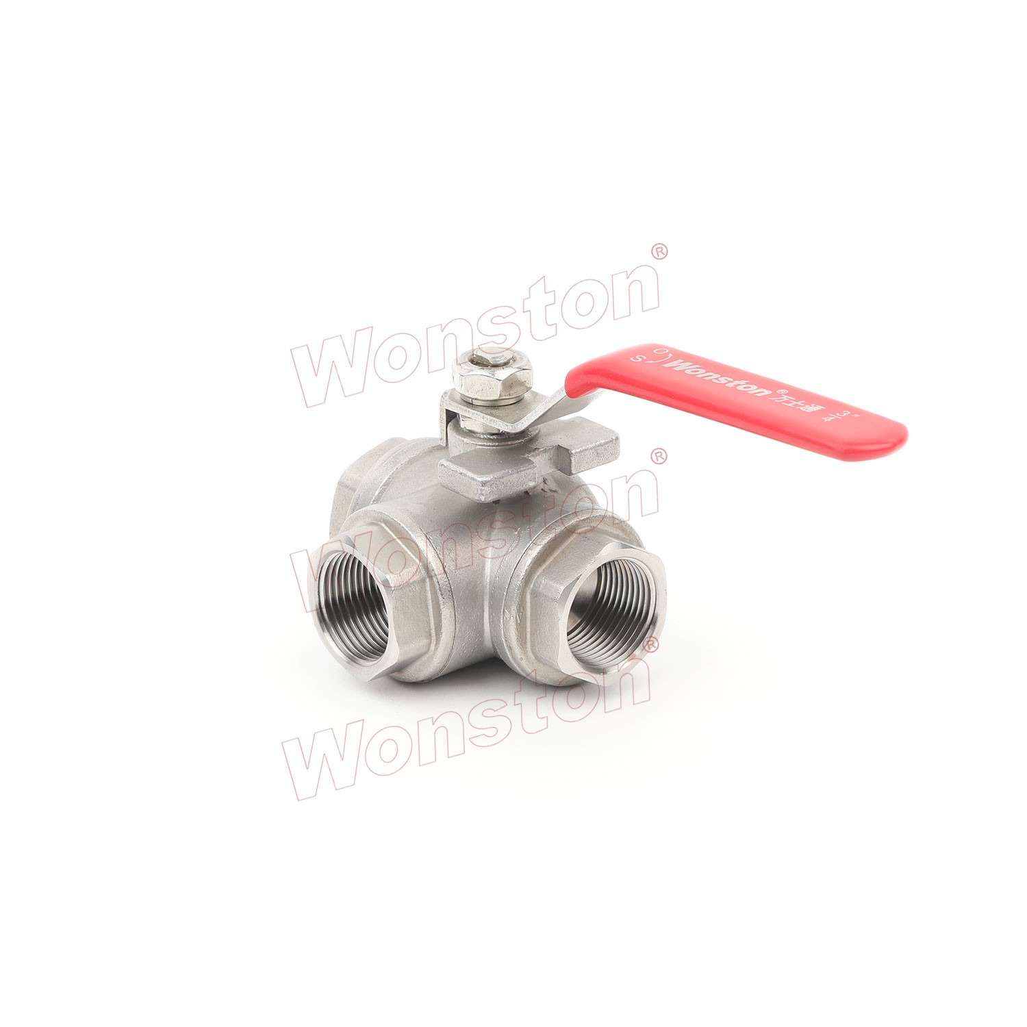 3Way Ball Valve With Mounting Pad 1000WOG