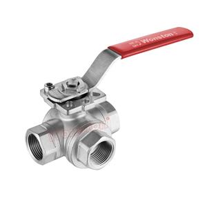 3Way Ball Valve With Direct Mounting Pad 1000WOG