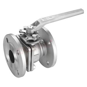2PC Ball Valve Flanged End With Mounting Pad DIN Type