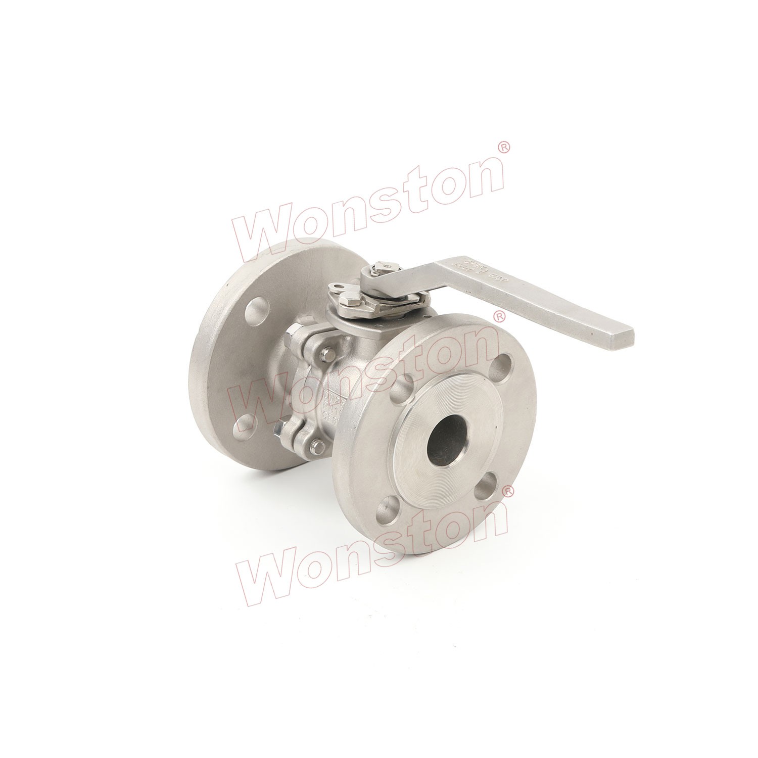 2PC Ball Valve Flanged End With Mounting Pad DIN Type